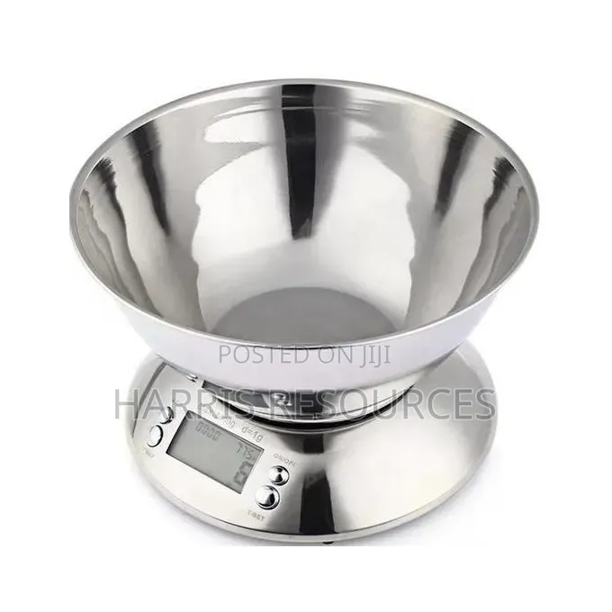 Ricool Stainless Steel Kitchen Scale With Stainless Bowl