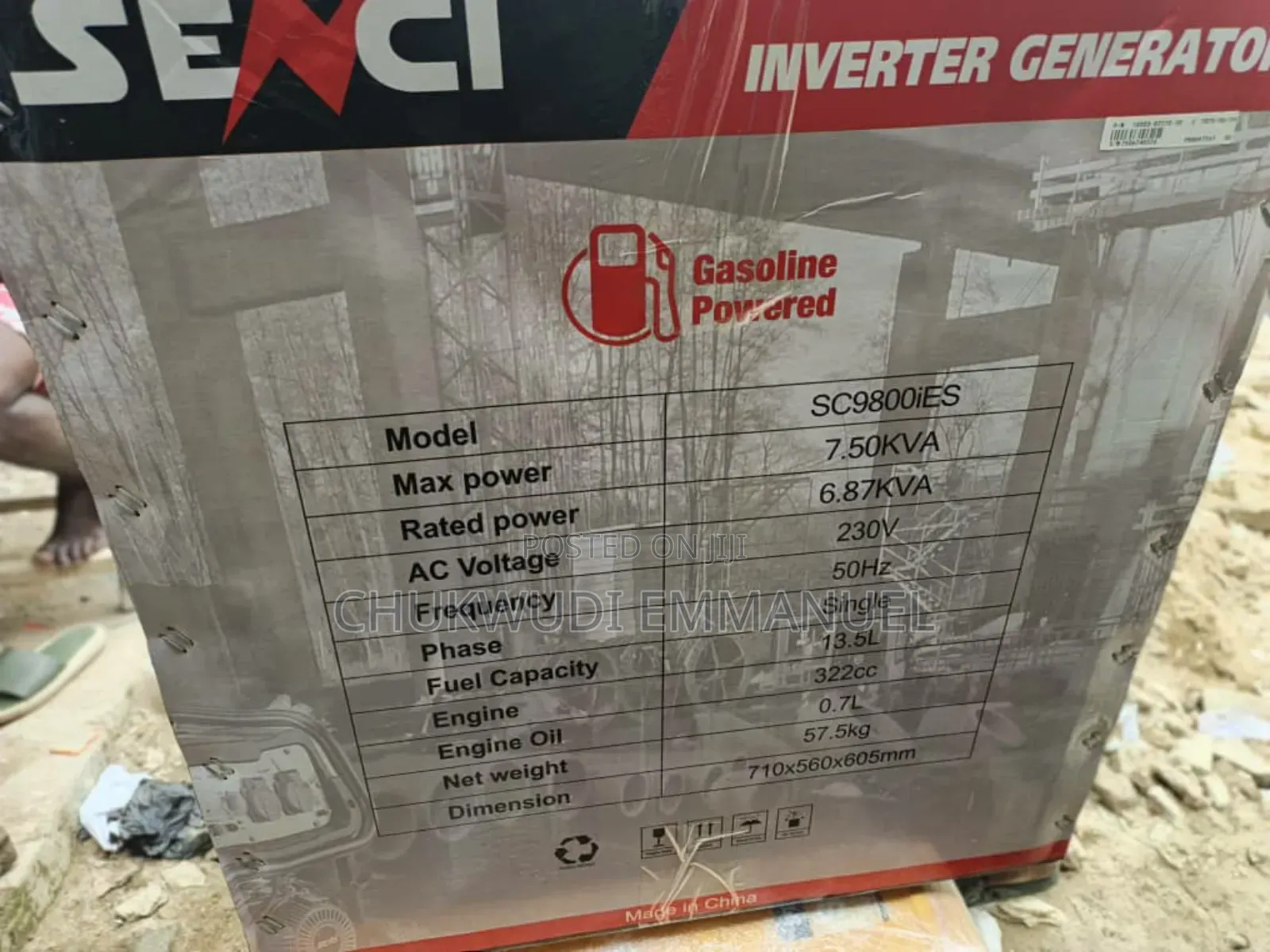Original Senci 7.5kva Inverter Petrol Generator With Pure Sine Wave