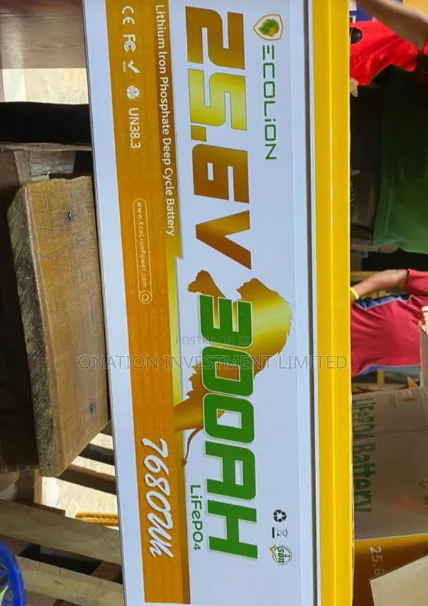 300ah 24v Ecolion Lithium Battery (7.68kwh) — Strong Backup