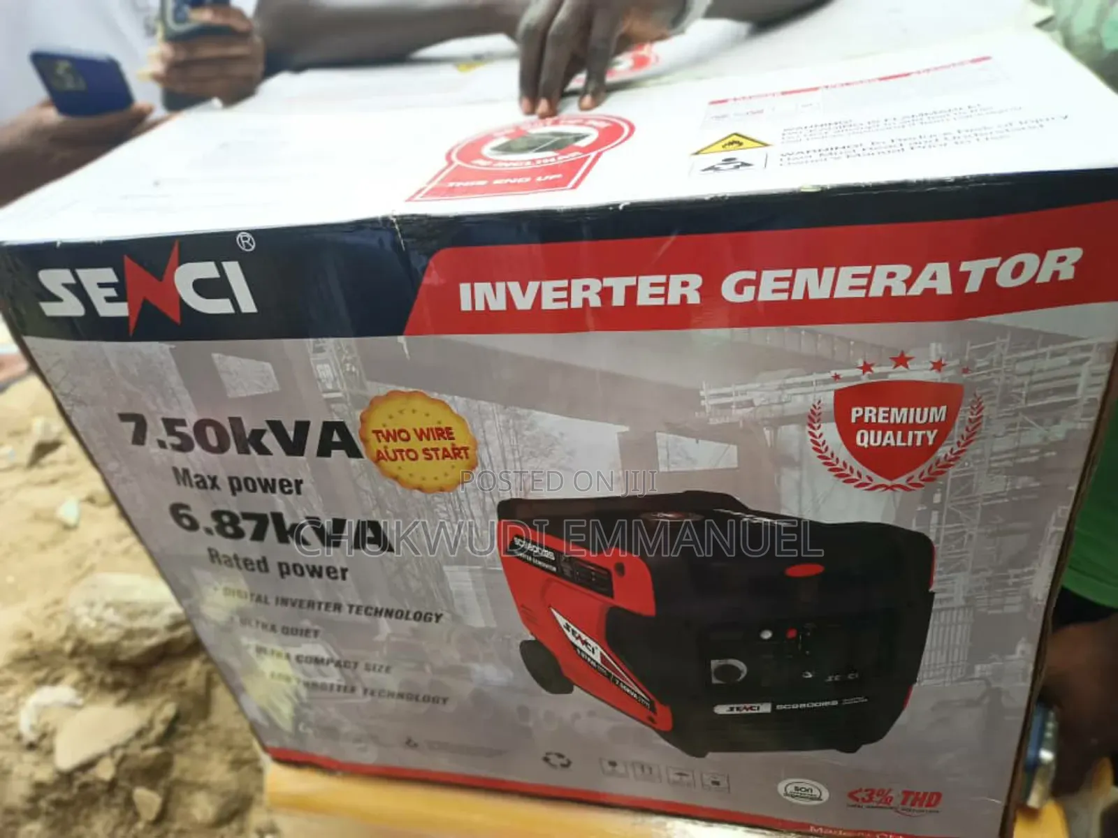Senci 7.5kva Silent Petrol Generator for Homes and Offices