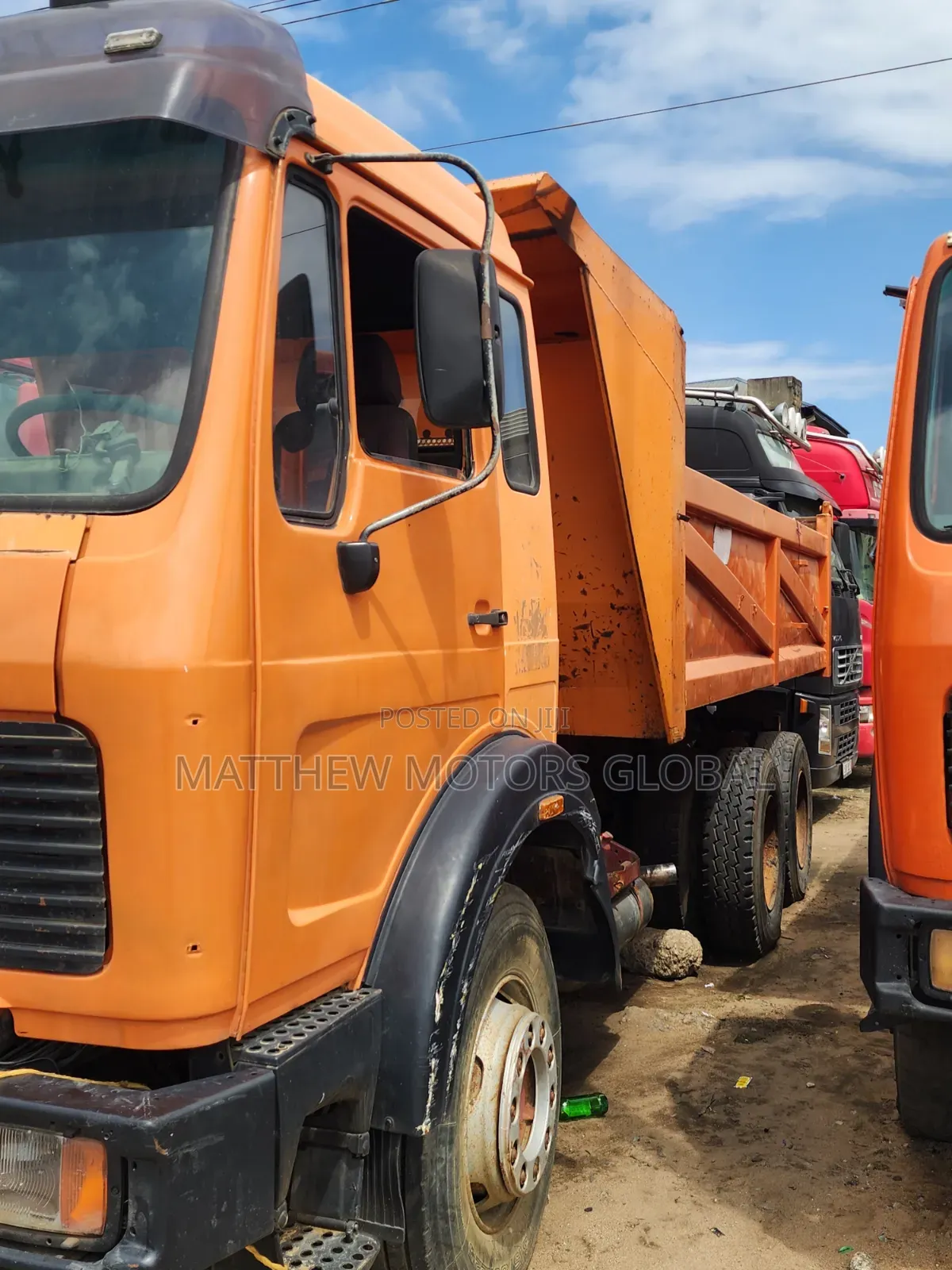 Foreign Used Mercedes Benz 2628 Tipper V8 2000 Orange