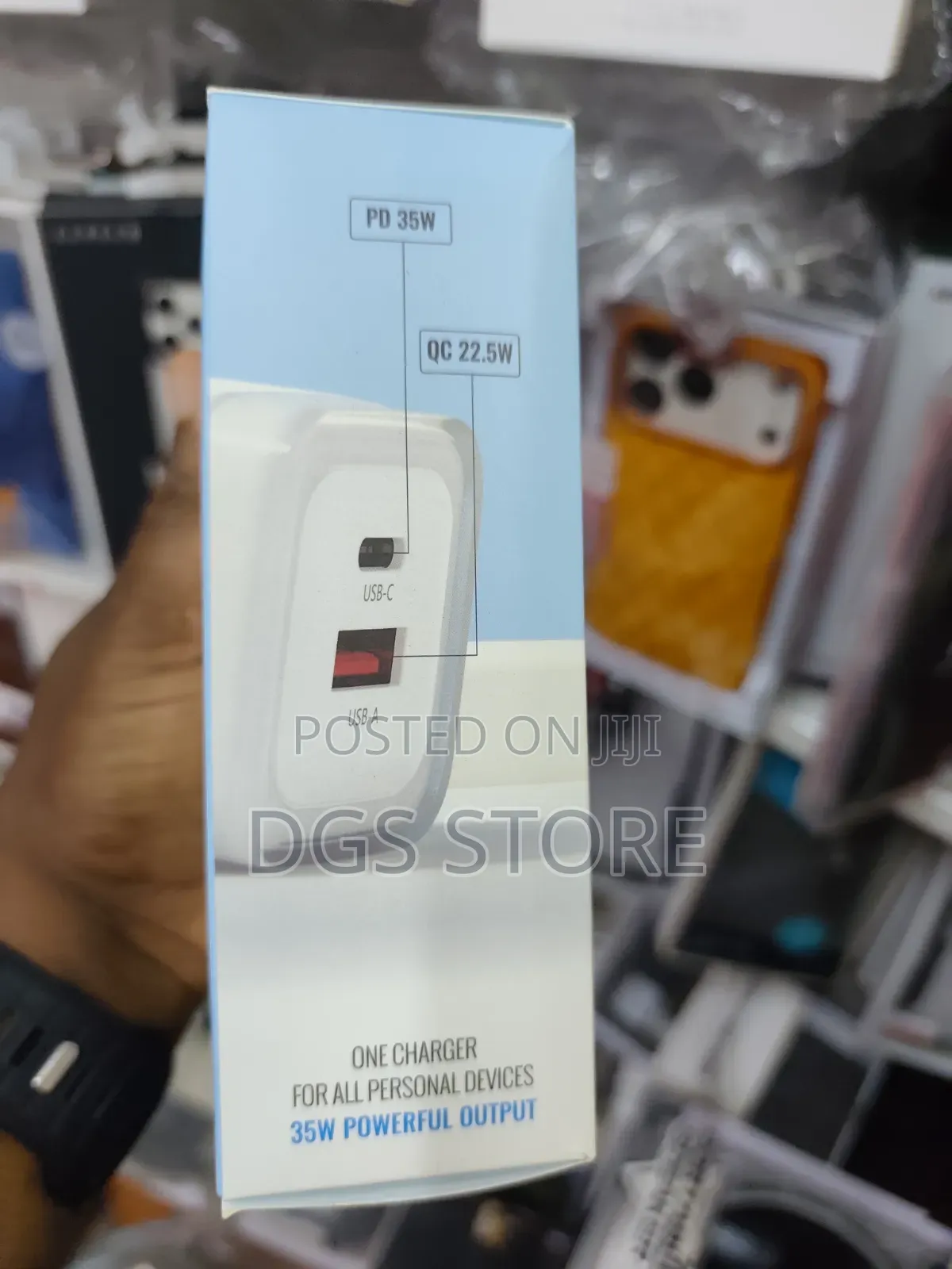 Powerology Lunex Series Pd 35w Fast Charging Adapter
