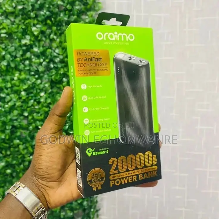 Oriamo 20000mah Power Bank
