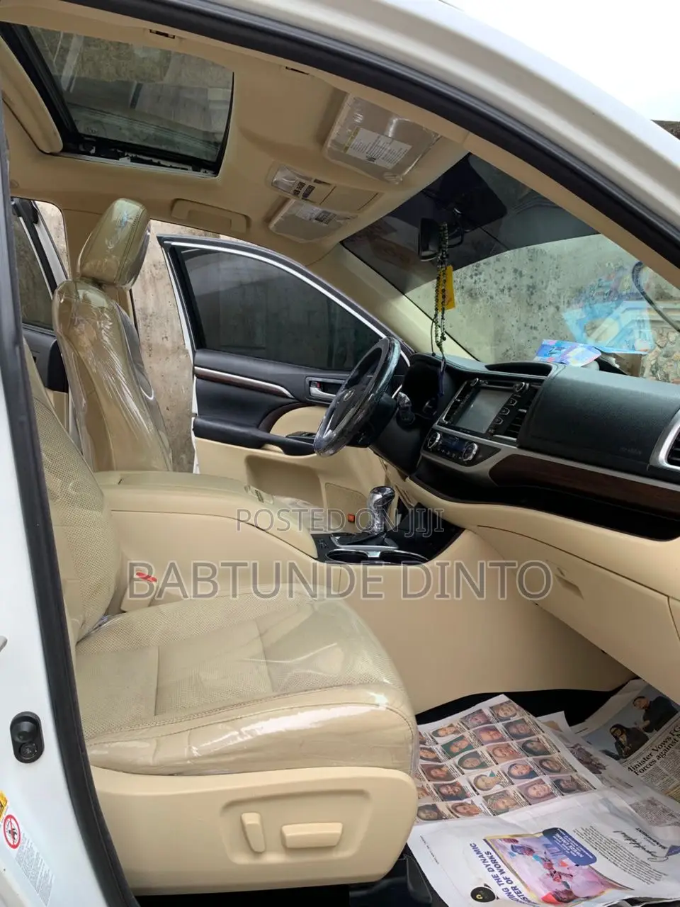 Toyota Highlander XLE V6 4x4 (3.5L 6cyl 6A) 2016 White