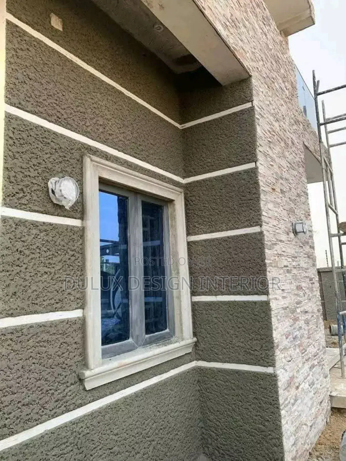 Painting Gravitex and Tyrolean