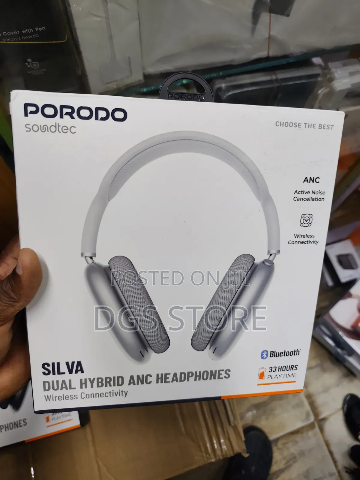 Porodo Silva Dual Hybrid Anc Bluetooth Headphone