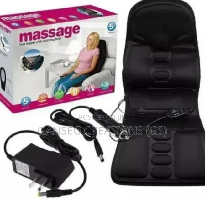 5-Motor Electric Heated Massage Chair Seat Topper(For Car,Home Office)