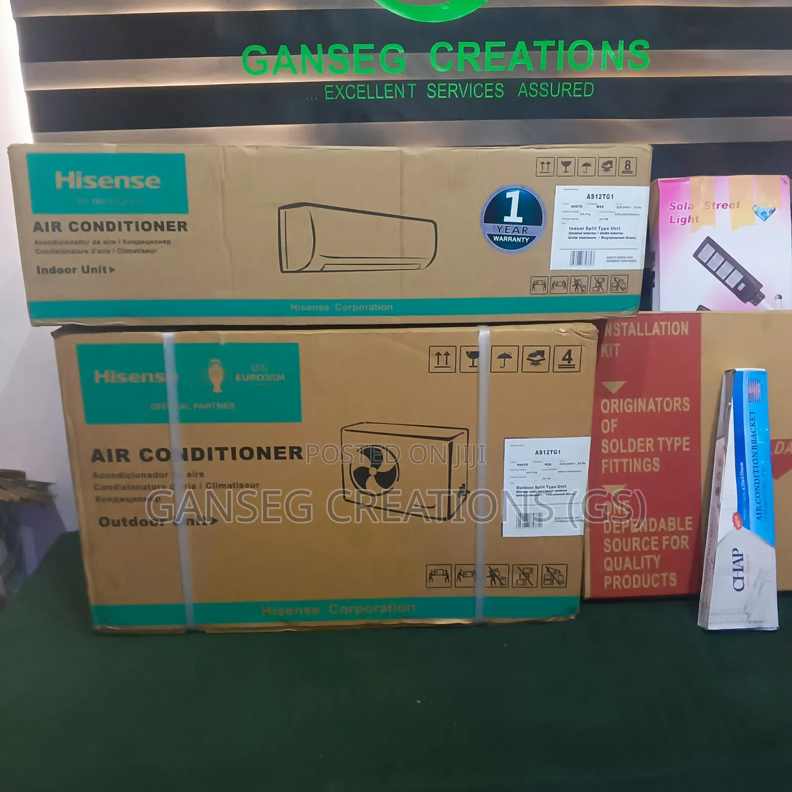 Hisense 1hp Split Ac(Complete Set With Installation Kit Wall Bracket)
