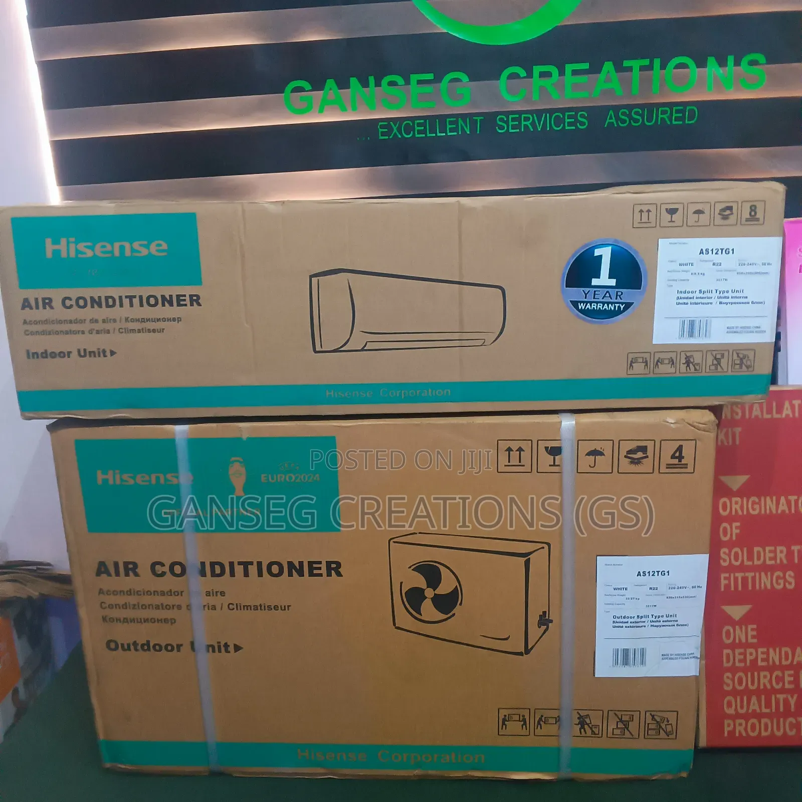 Hisense 1hp Split Ac(Complete Set With Installation Kit Wall Bracket)
