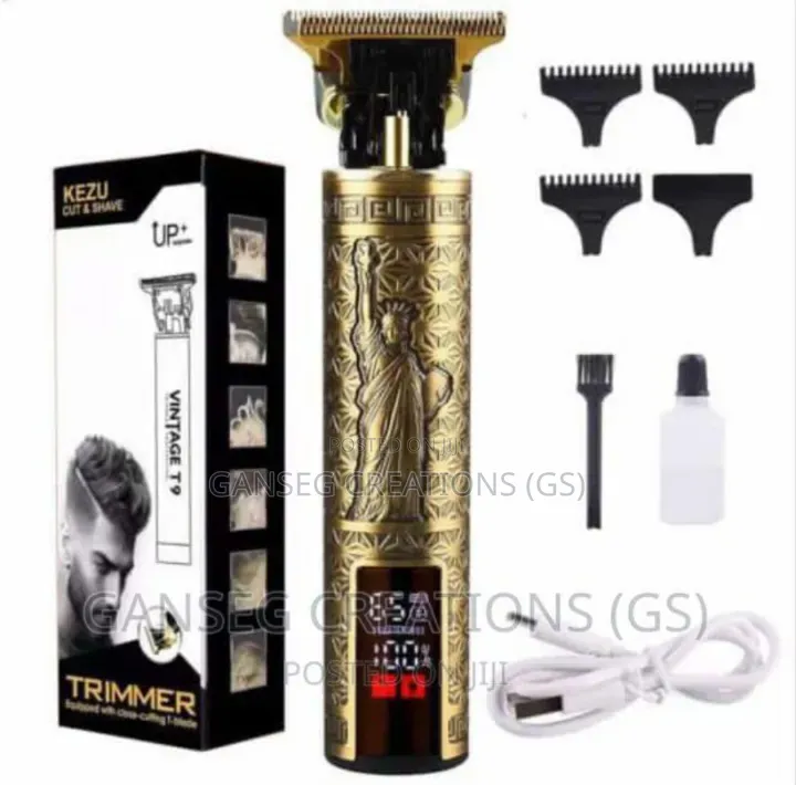 Cut Shave Vintage T9 Professional Cordless Hair Trimmer Led Display