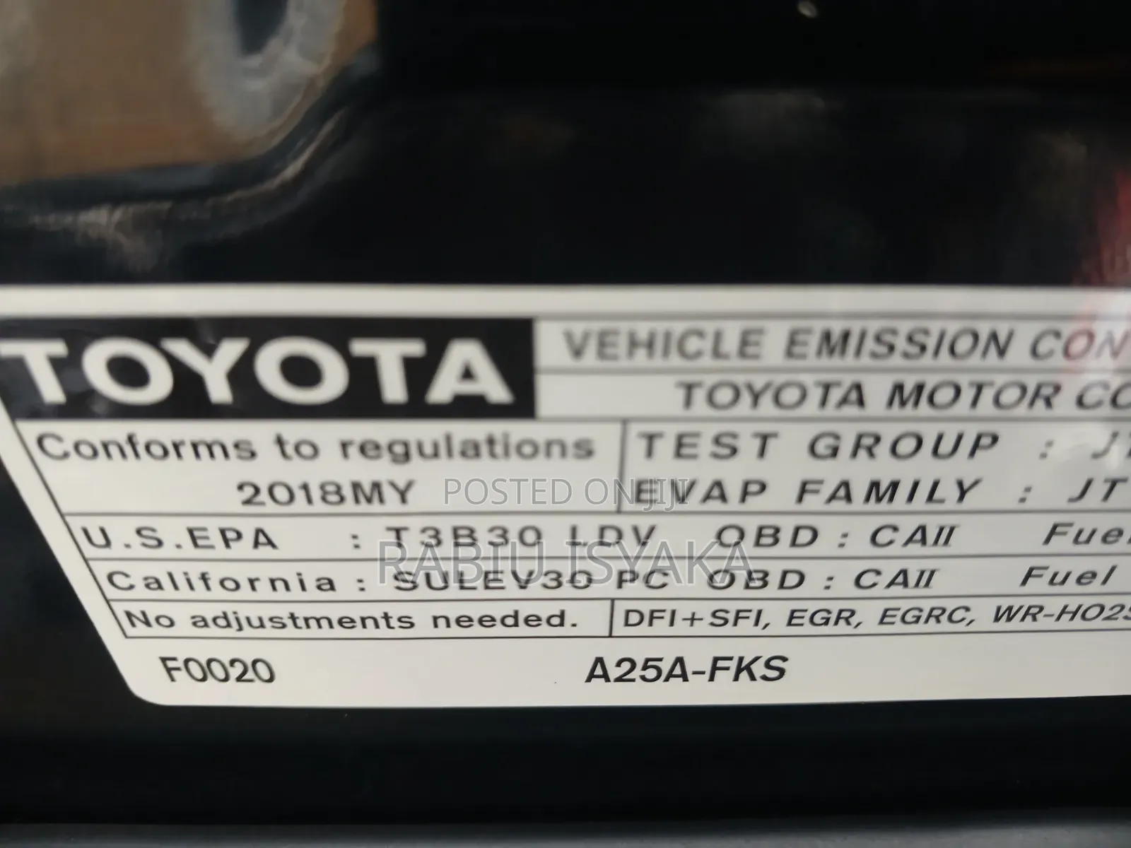 Toyota Camry 2018 Black