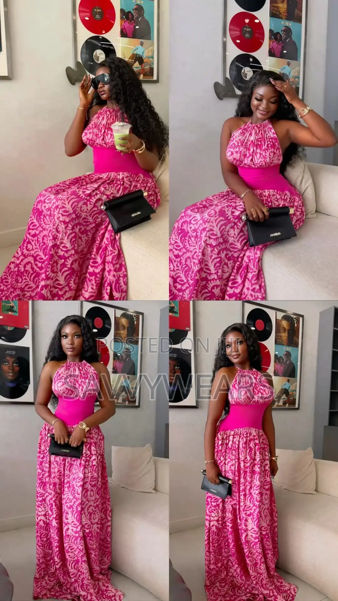 Vacation Resort Halter Neck Maxi Dress