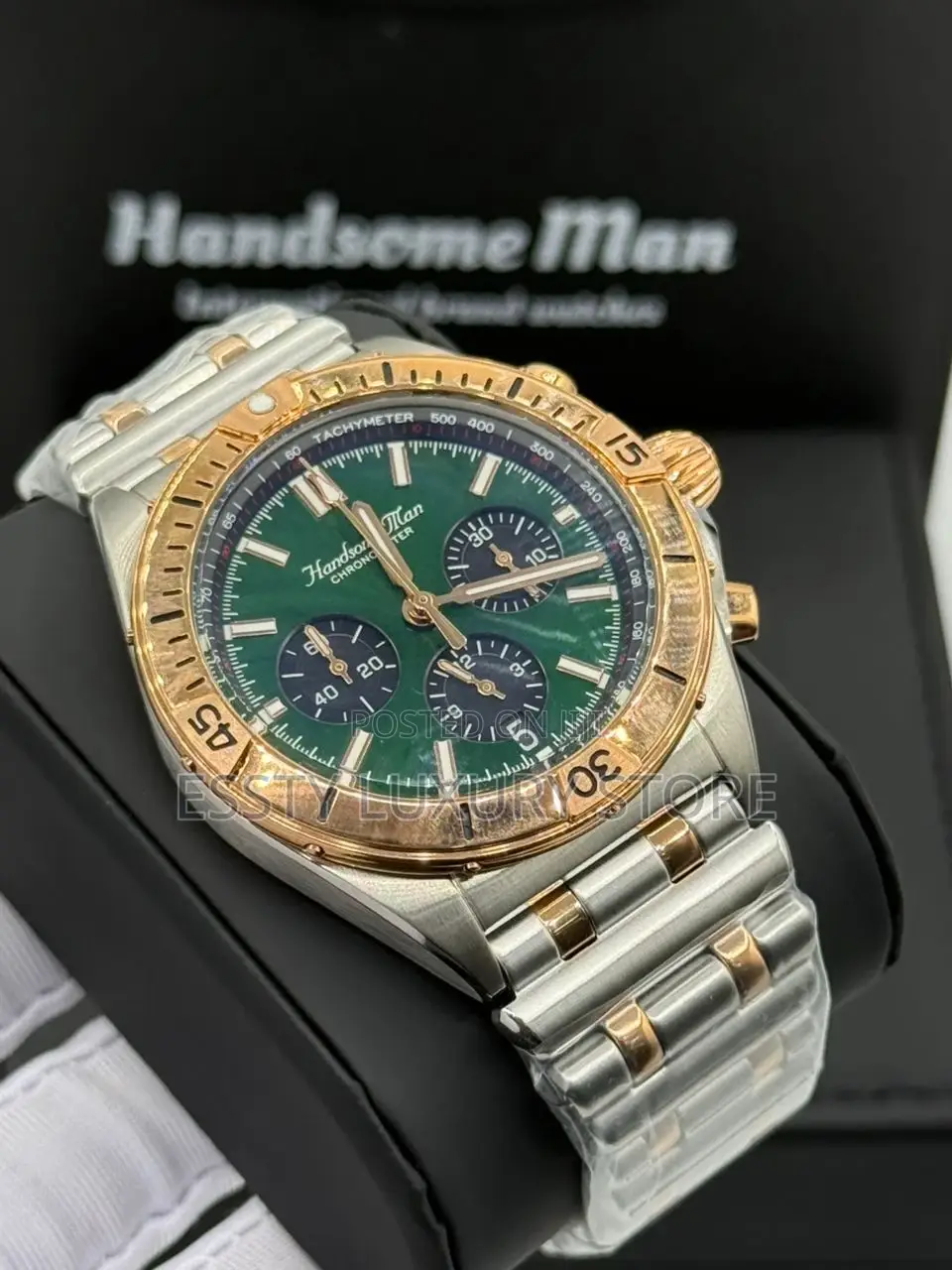 Handsome Man Quality Luxury Men Chain Wristwatch