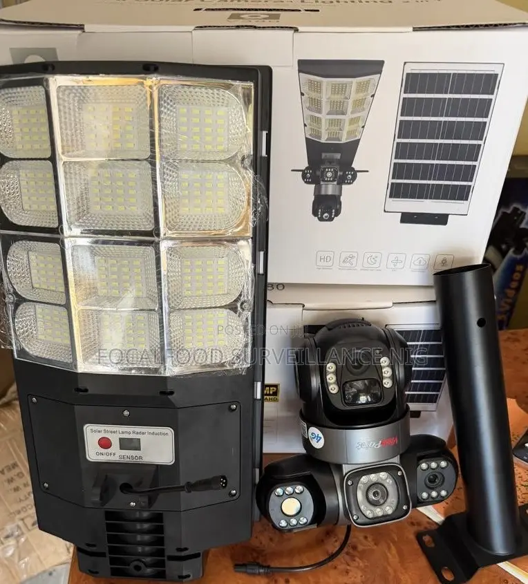 V380 Pro Solar Street Light With CCTV Camera -800w