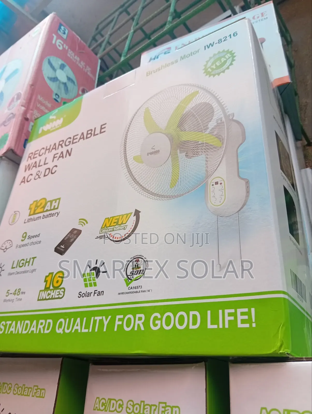 16 Inches Iwin Rechargeable Fan Wall Fan