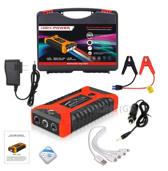 Air Pump With Battery Ignition Emergency Jump Starter Car Power Supply