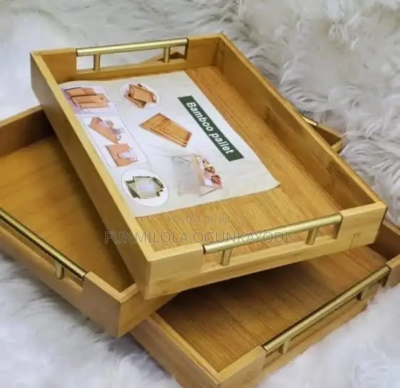 Bamboo Wooden Tray 3 in 1