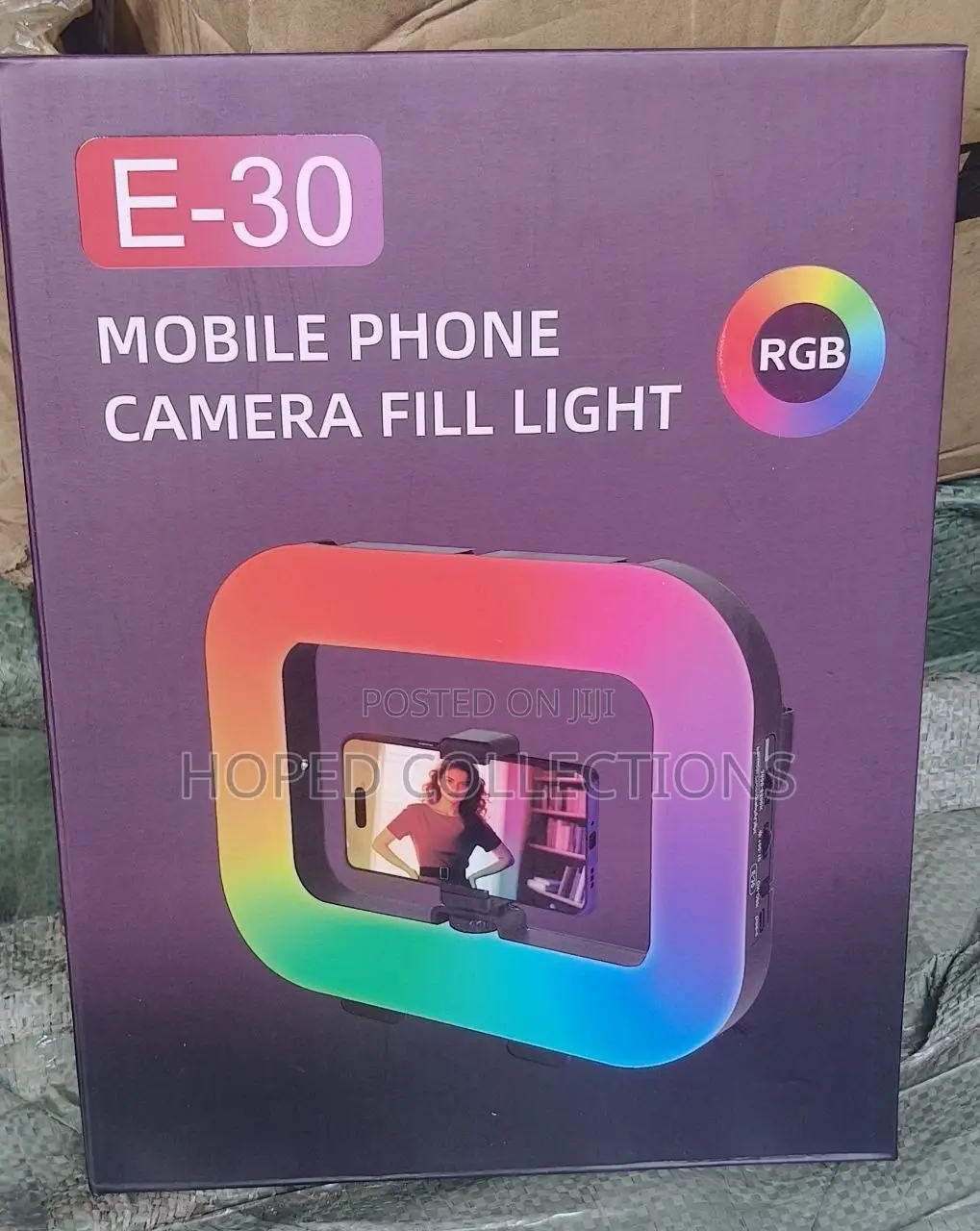 E-30 Mobile Camera Fill Light Rgb With Tripod