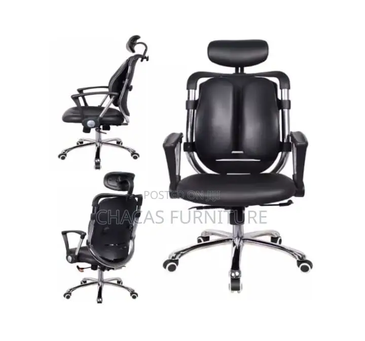 Ergonomic High-Back Double-Lumbar Office Chair
