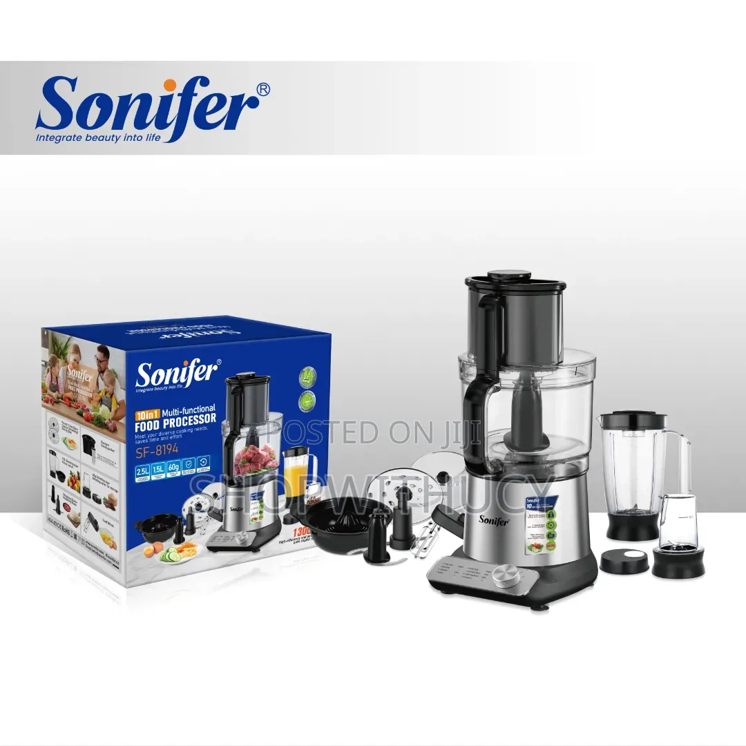 Sonifer 10-in-1 Multi-Functional Food Processor With Citrus Press.