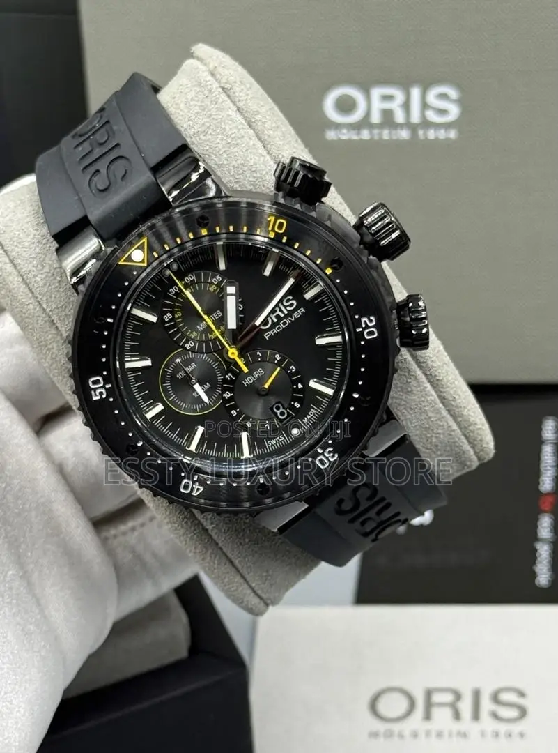 Oris Quality Luxury Men Rubber Wristwatch