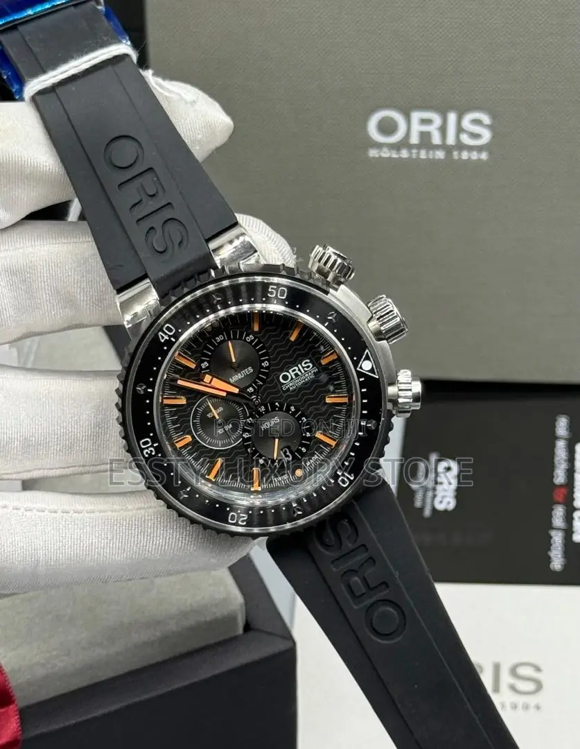 Oris Quality Luxury Men Rubber Wristwatch