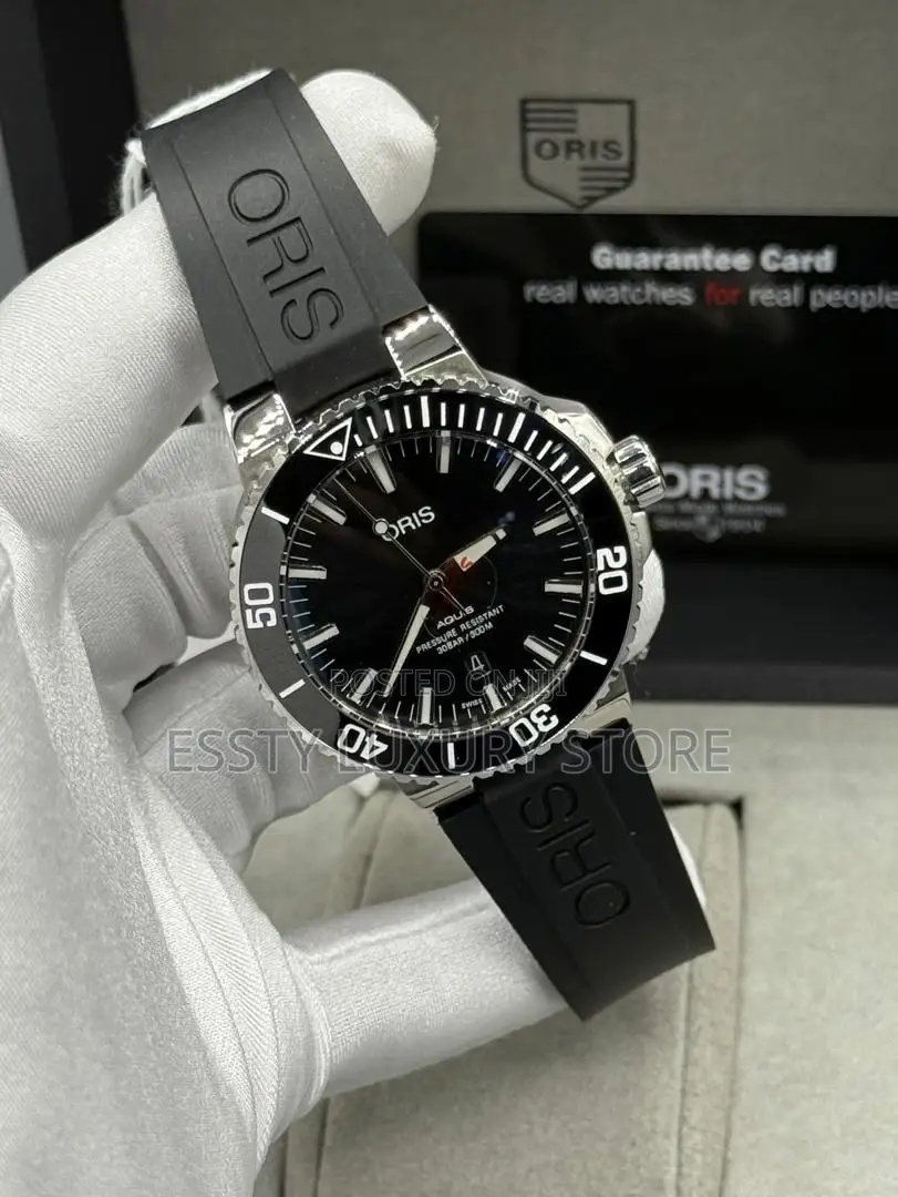 Oris Quality Luxury Men Rubber Wristwatch