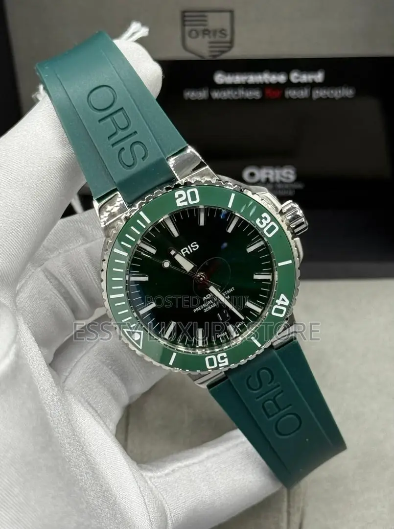 Oris Quality Luxury Men Rubber Wristwatch