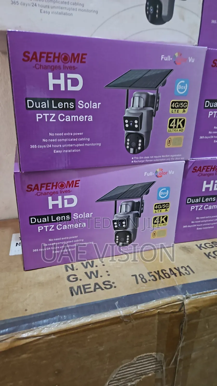 Ubox Dual Lens Solar Camera With Sim Card Waterproof Hd High Quality