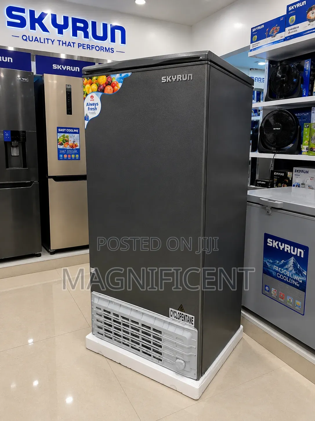 Skyrun 450l( Four Door) Refrigerator Dark Gray Energy Saving Brand New