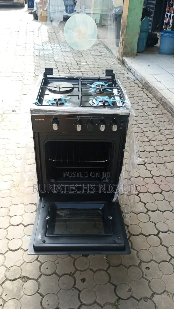 Bruhm 50x50 Gas Cooker With Oven Grill 3 Gas + 1 Electric Uk Used