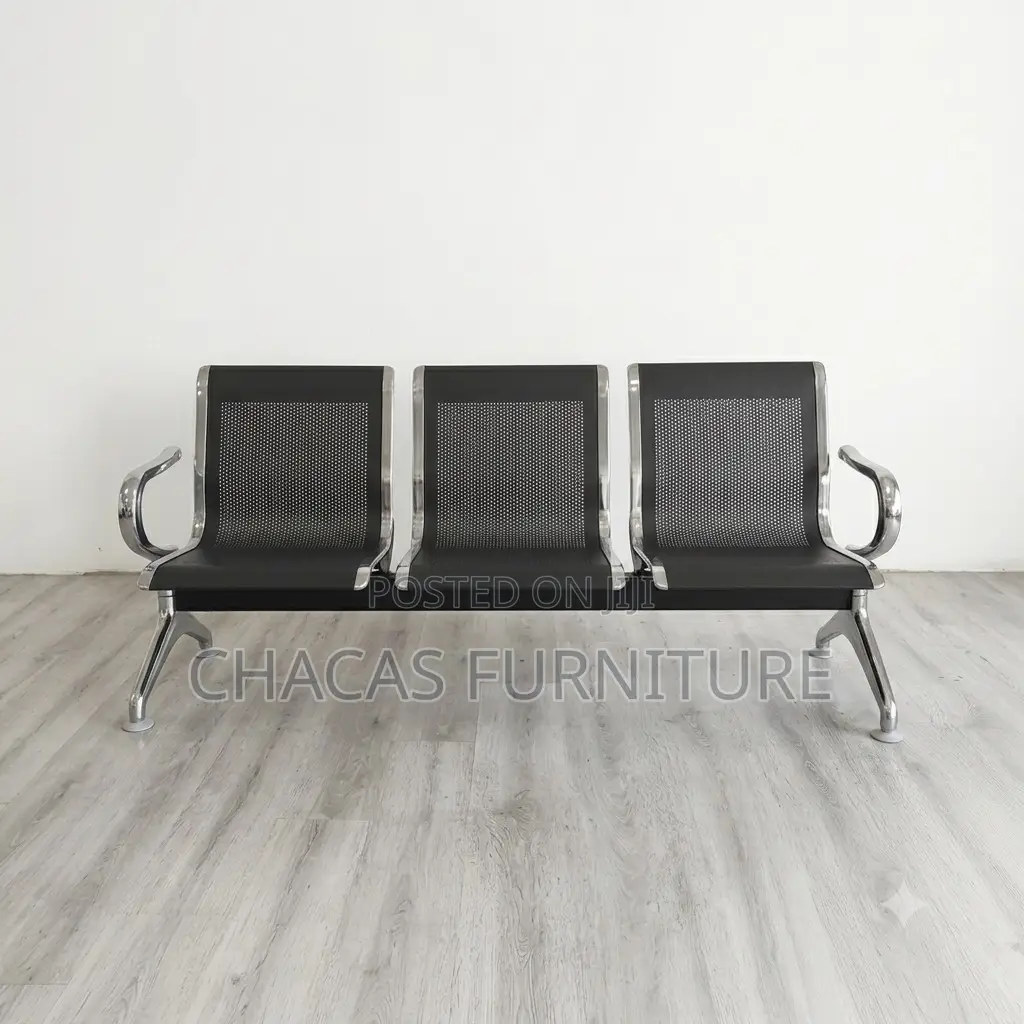 Premium 3-Seater Airport Waiting Room Bench