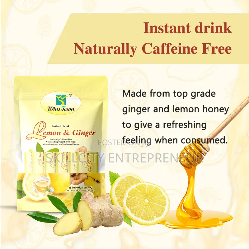 Lemon and Ginger Instant Drink