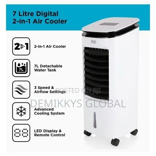 Black Decker Digital Aircooler 2 in 1 - 7l