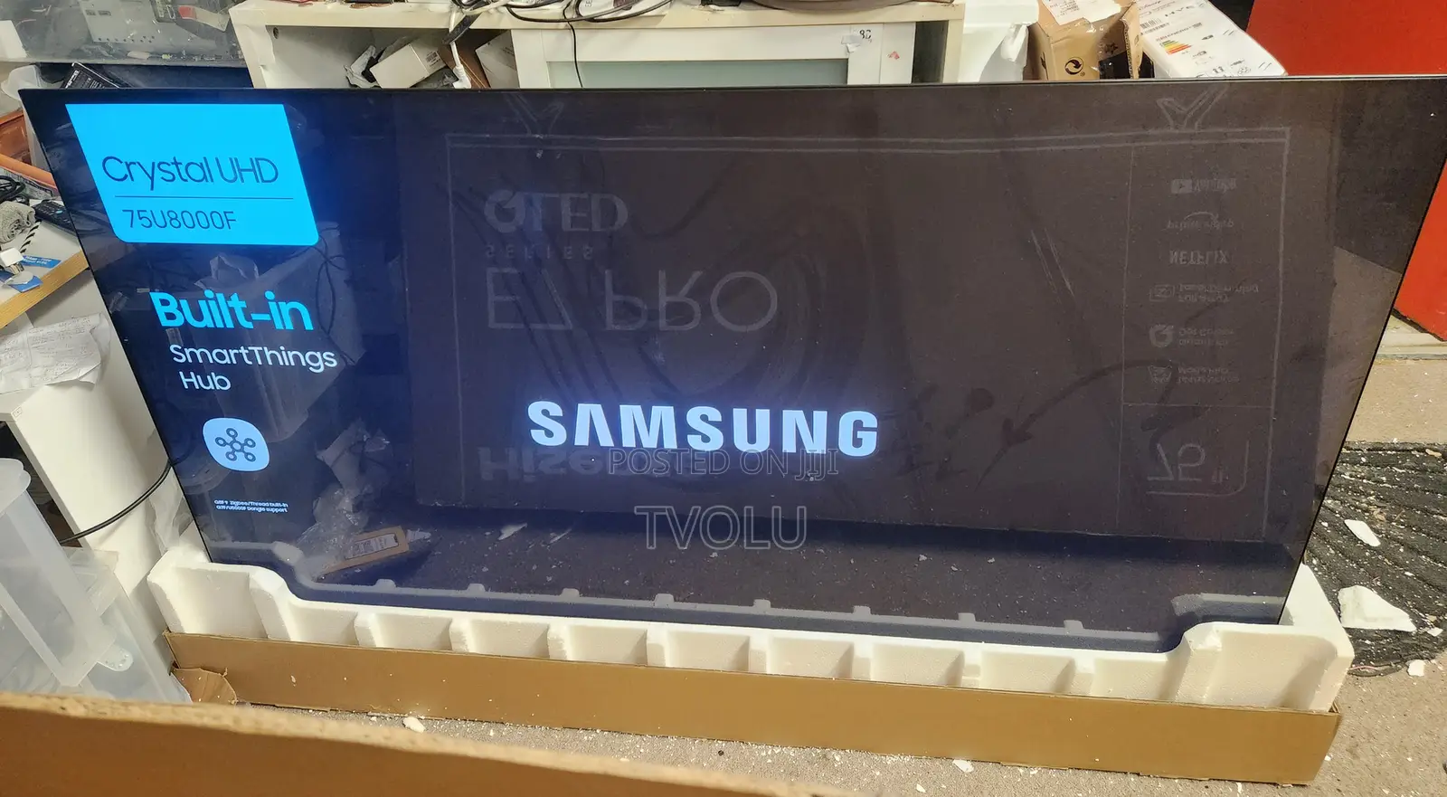 Samsung 75" Crystal Uhd HDR Smart Tv (2025 Model) Ue75u8000f
