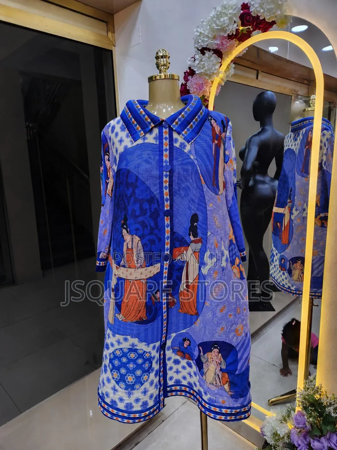 Short Colourful Miyake Dress, Available in Different Designs