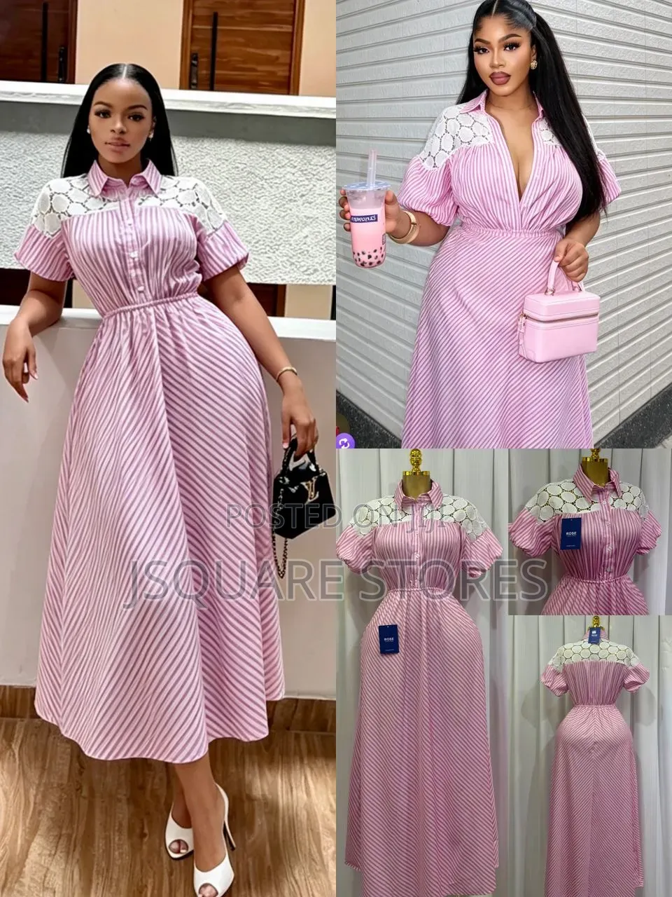 Luxury 2pc Shirt and Skirt. Available in Size Large to 2xl