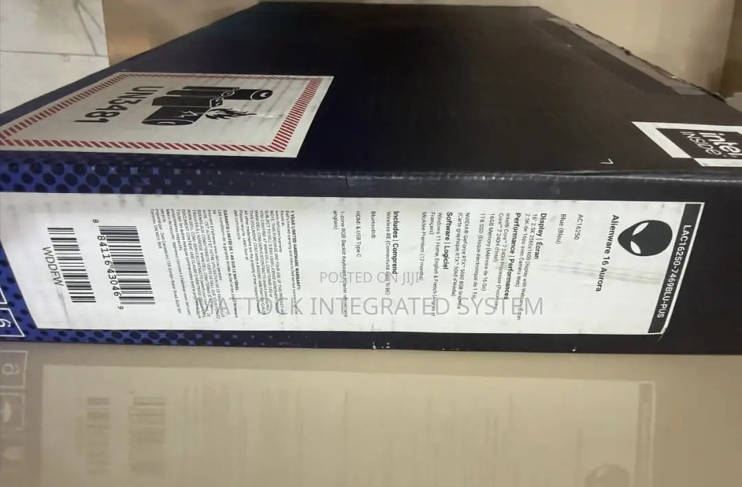 New Laptop Dell 16GB Intel Core 7 SSD 1T