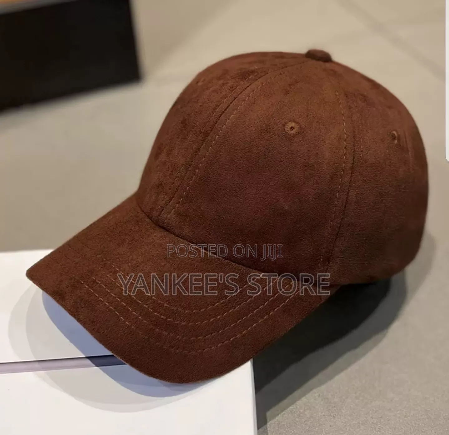 Quality Imported Plain Suede Baseball Cap