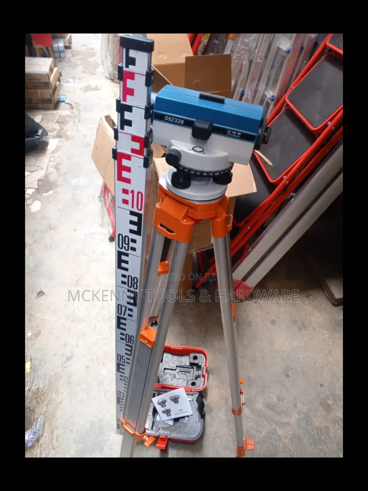 Complete Dsz32b Automatic Optical Level Set With Tripod Staff (32x)