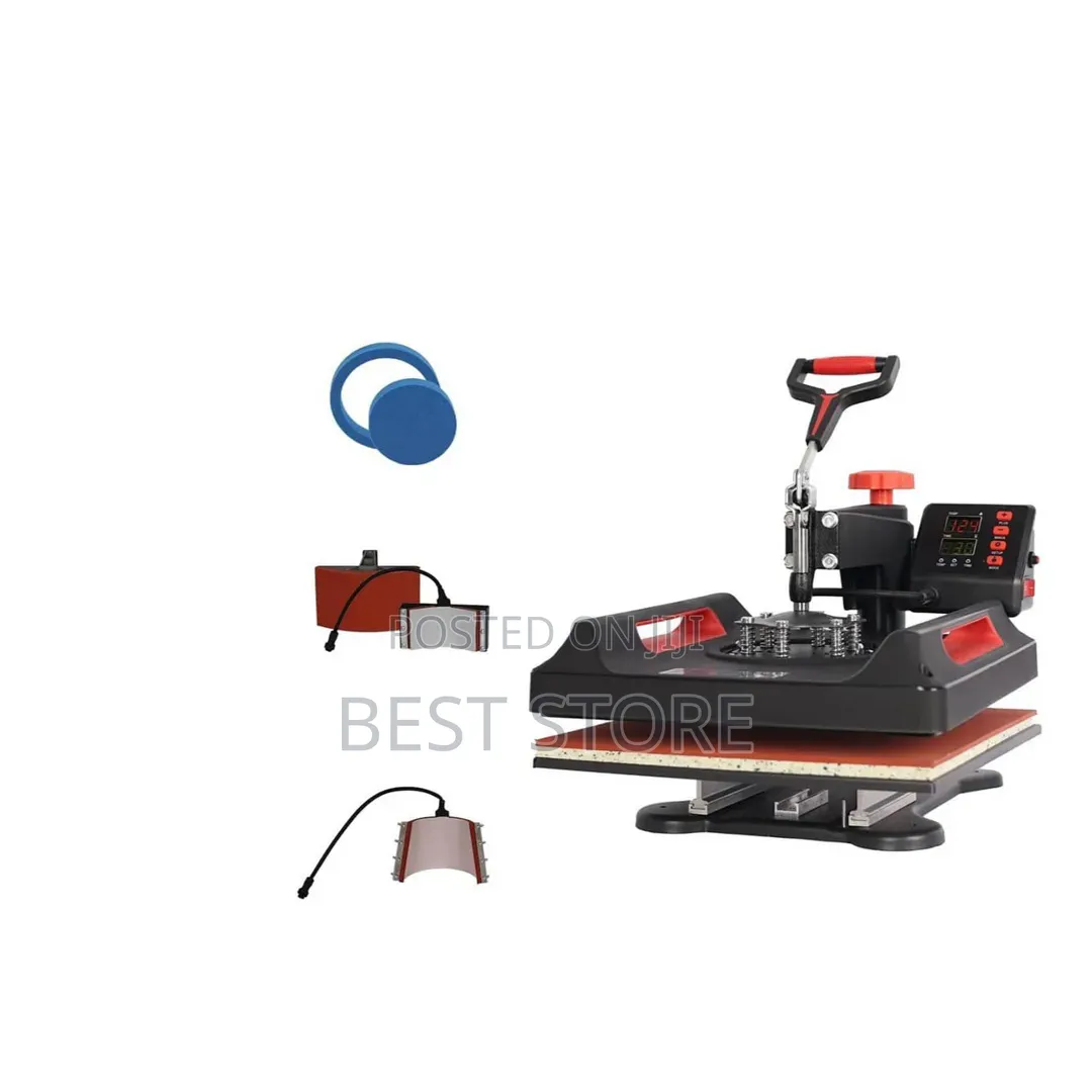 5 in 1 Heatpress Sublimation Cap Press Mug Press Plate and Shirt 38*29