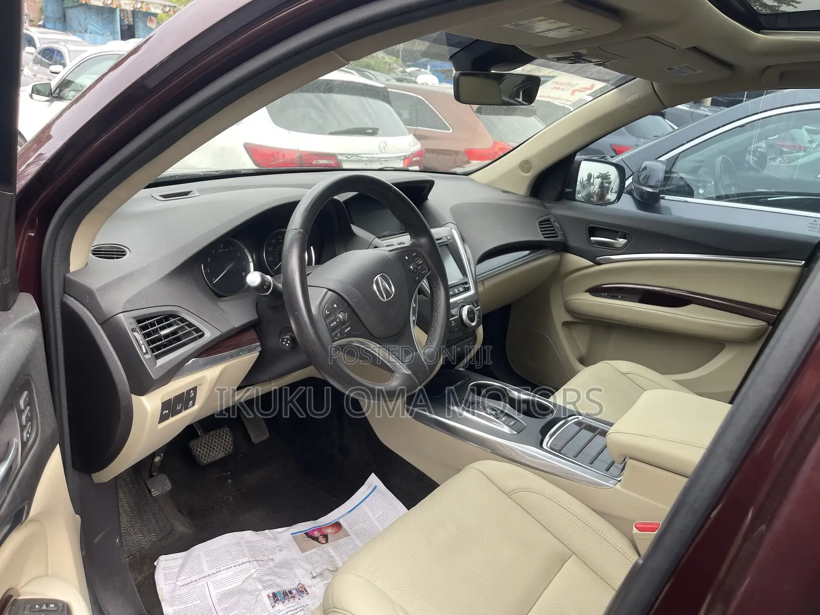 Acura MDX SH 4dr SUV AWD (3.5L 6cyl 9A) 2016 Burgundy