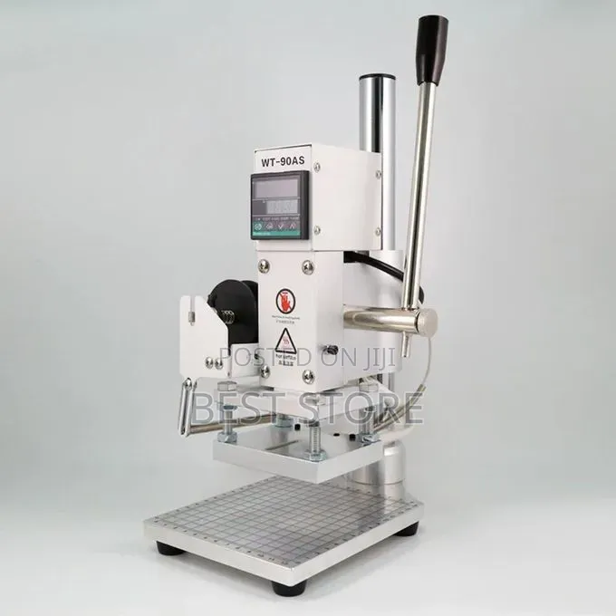 Digital Hot Foil Stamping Machine 10x13cm Flatbed Print Leather Wood