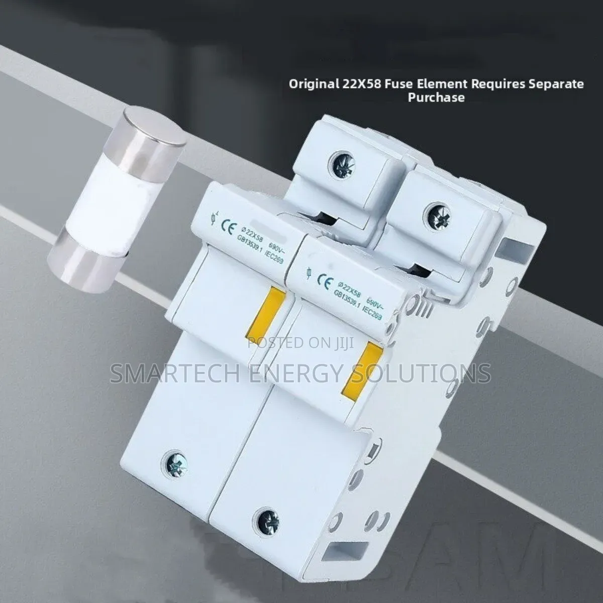 AC Fuse Holder Base 22*58mm 1p 1000v Household Appliances Protection