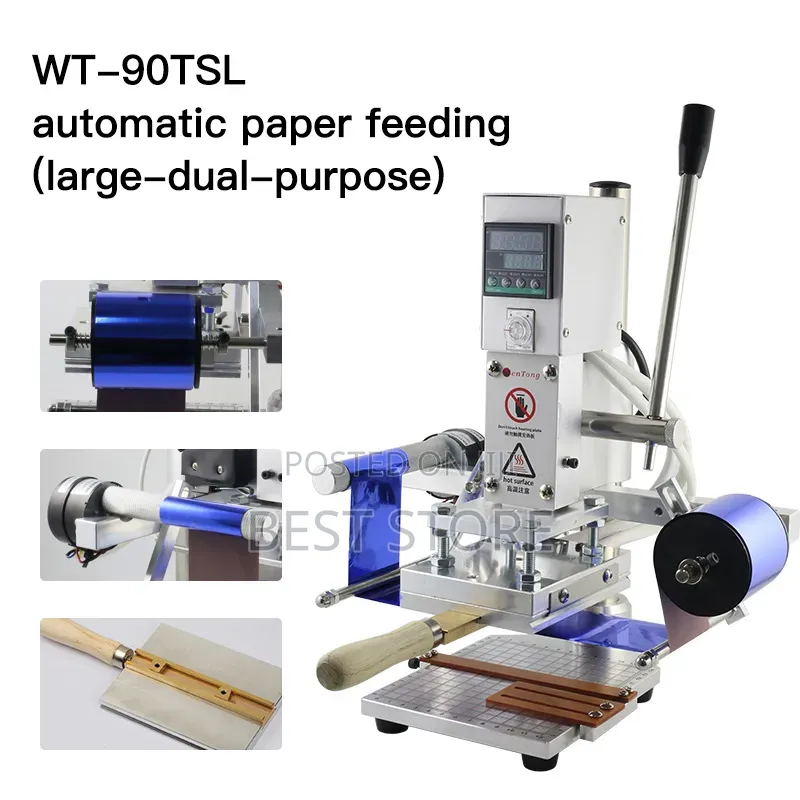 Hot Foil Stamping Machine 5x7cm Heat Press With Alphabet Number