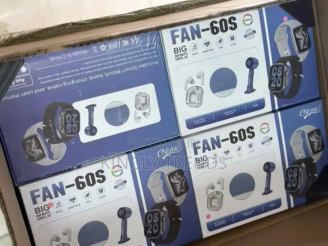 Okpu Fan-60s Smartwatch 6-in-1 Combo. More Value, One Box