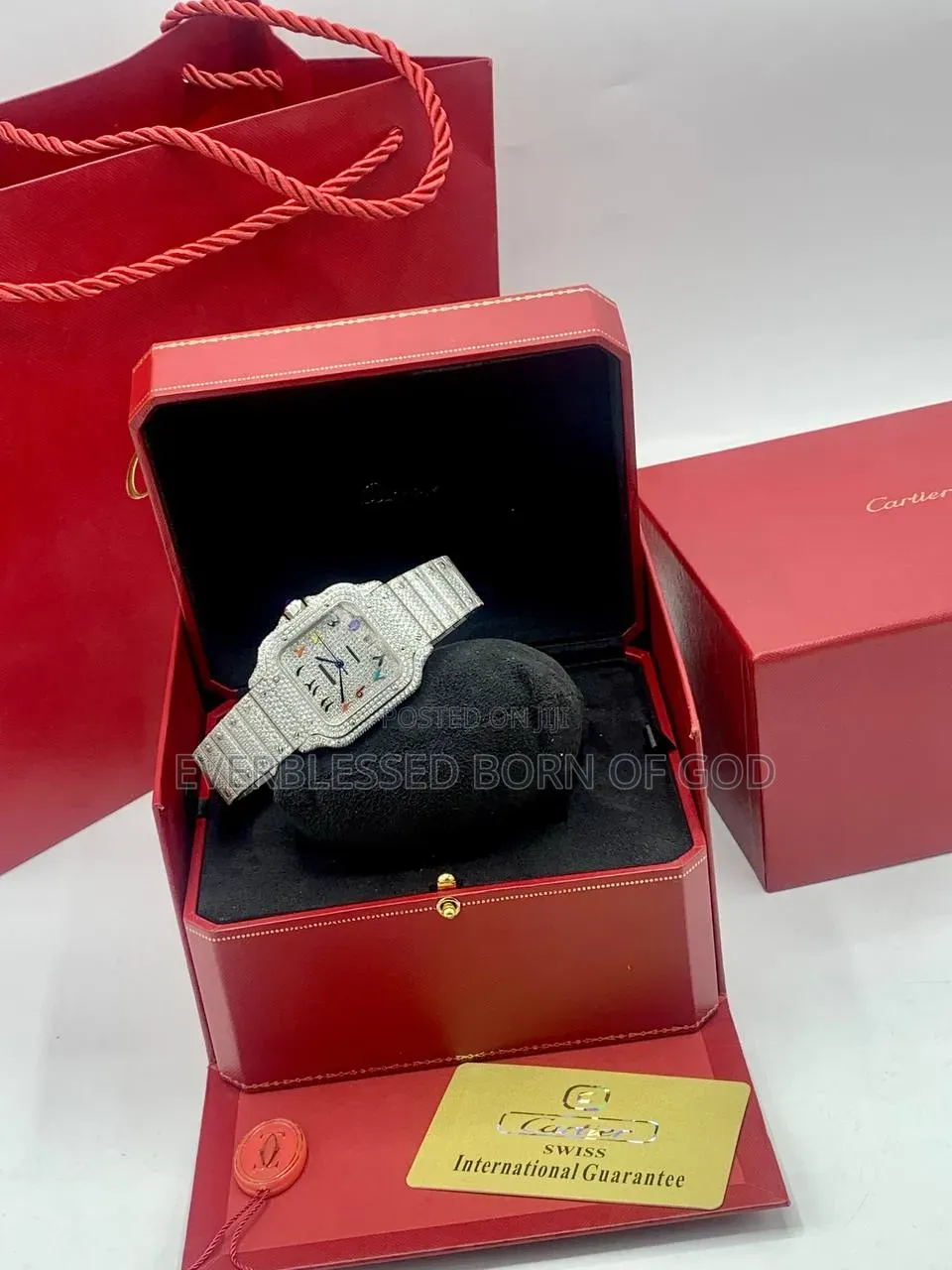 High Quality Luxury Cartier Zirconia Ice Watch
