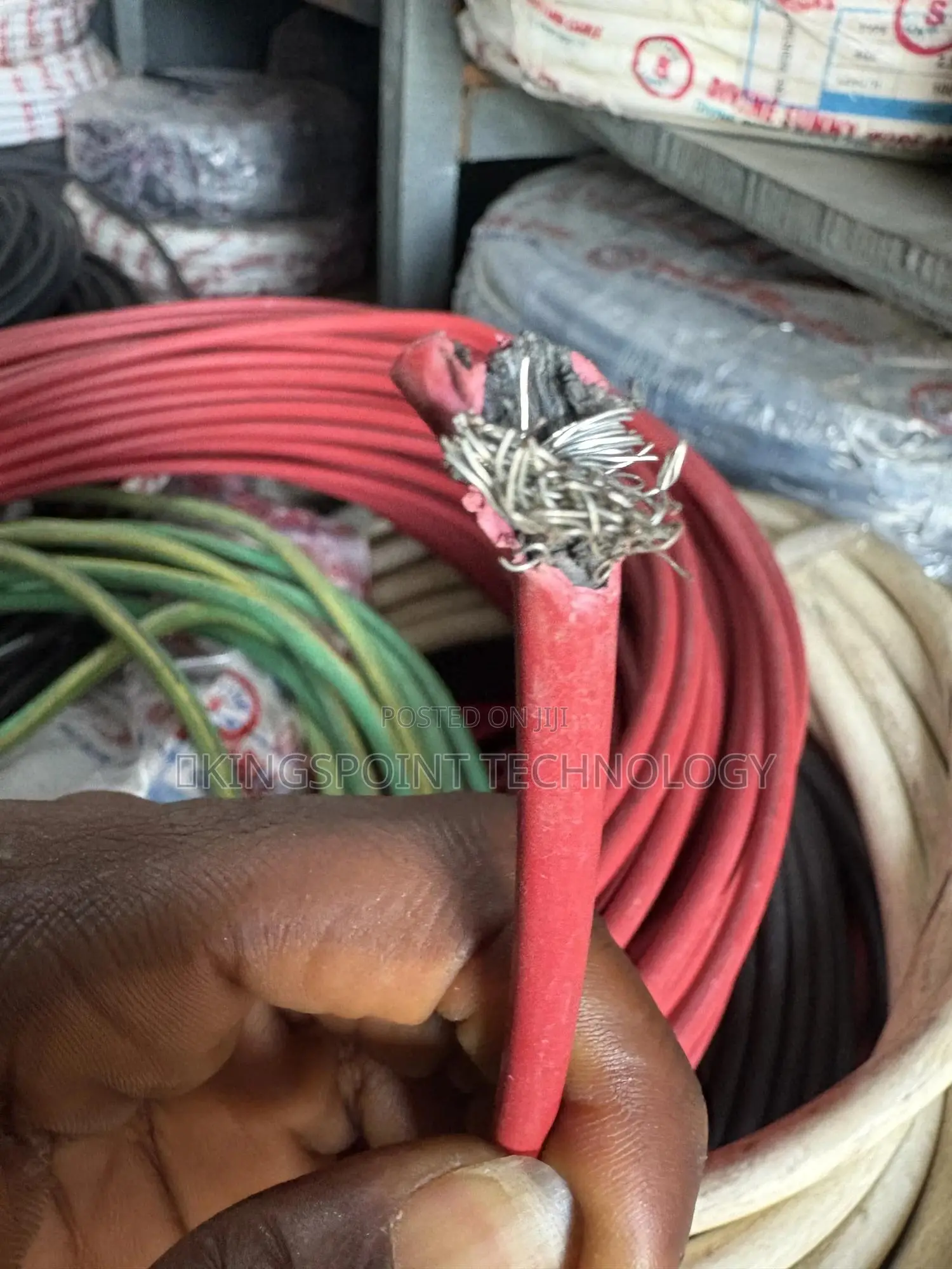 6mm Single Flex Solar Red and Black