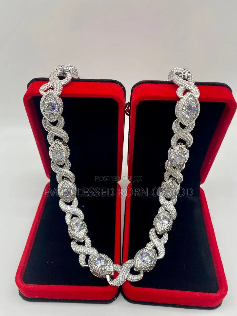 High End Cubic Zirconia Eye Neck Chain