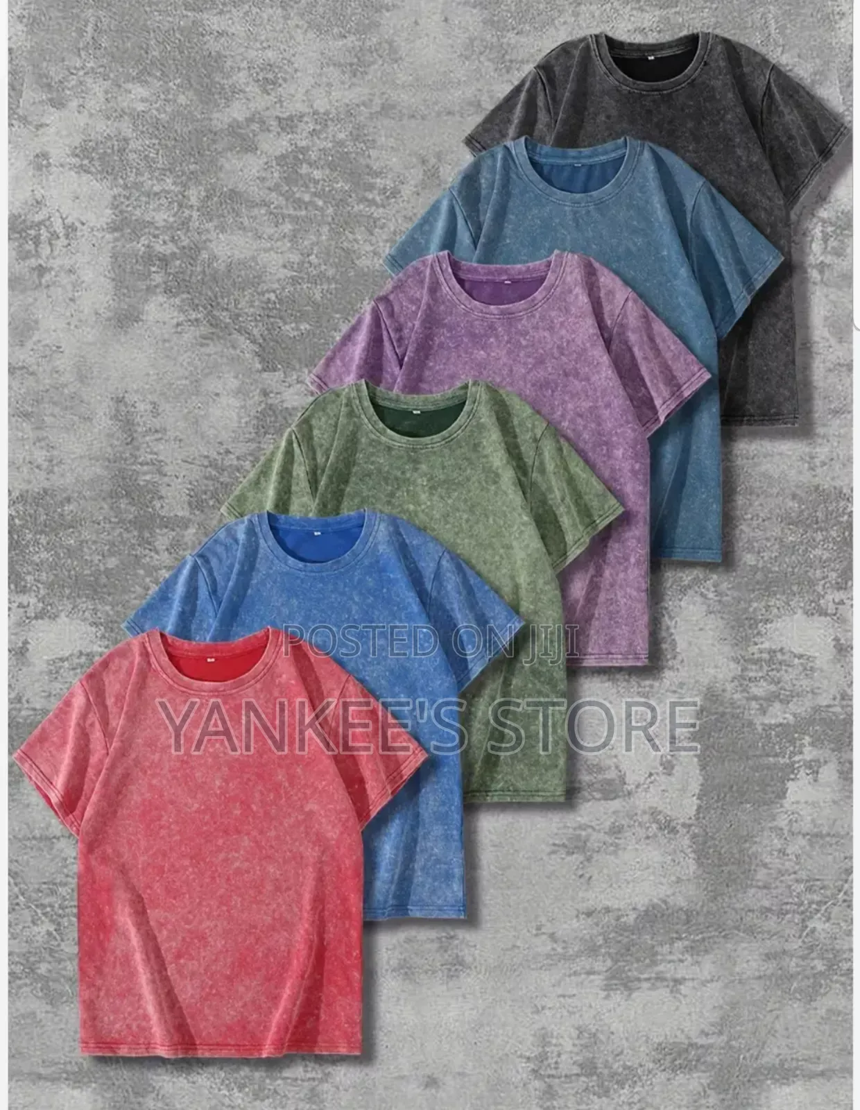 Original Oversized Acid Wash Plain T-Shirt